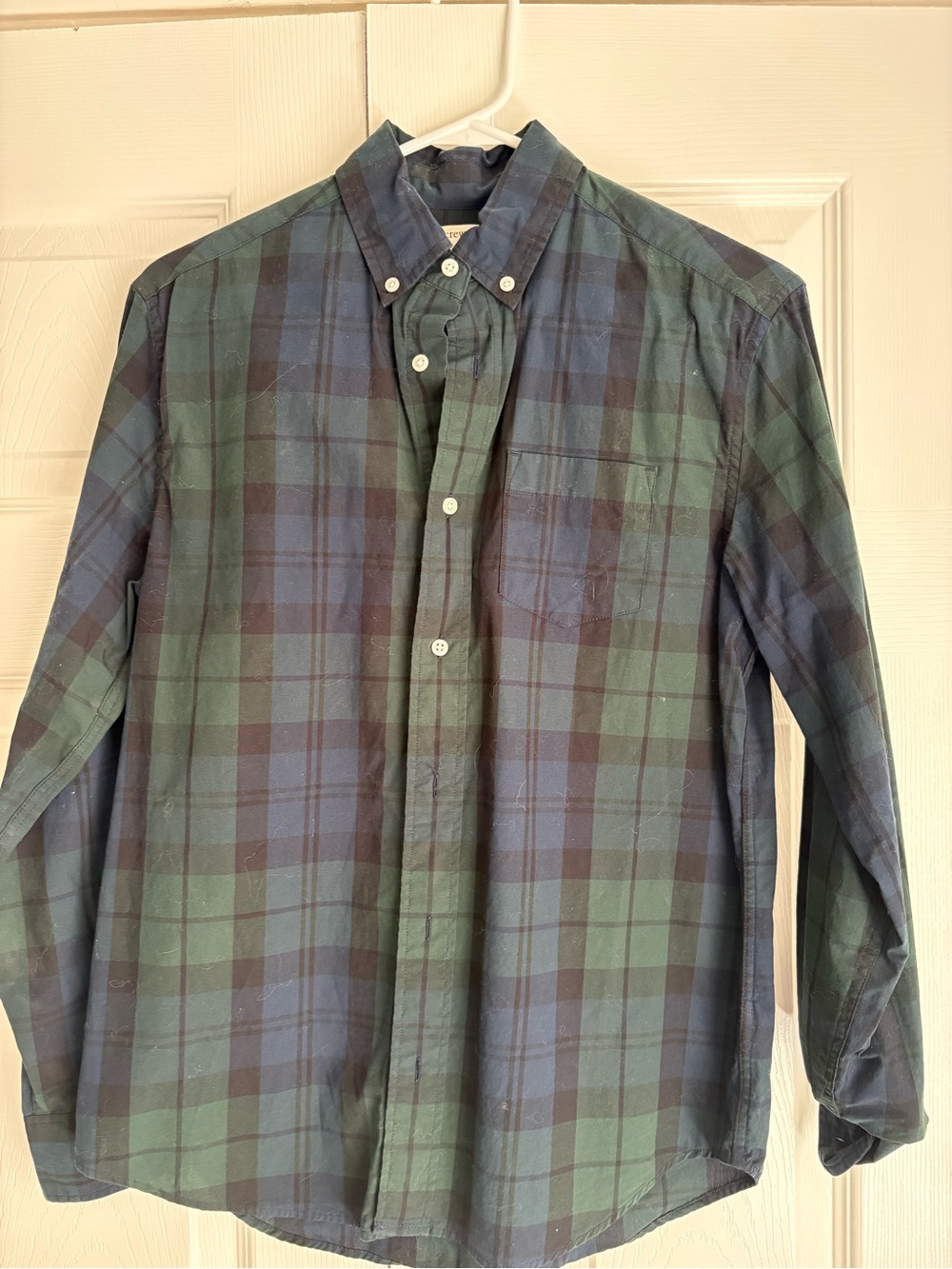 Crewcuts Blue & Green Plaid Button-Down Shirt